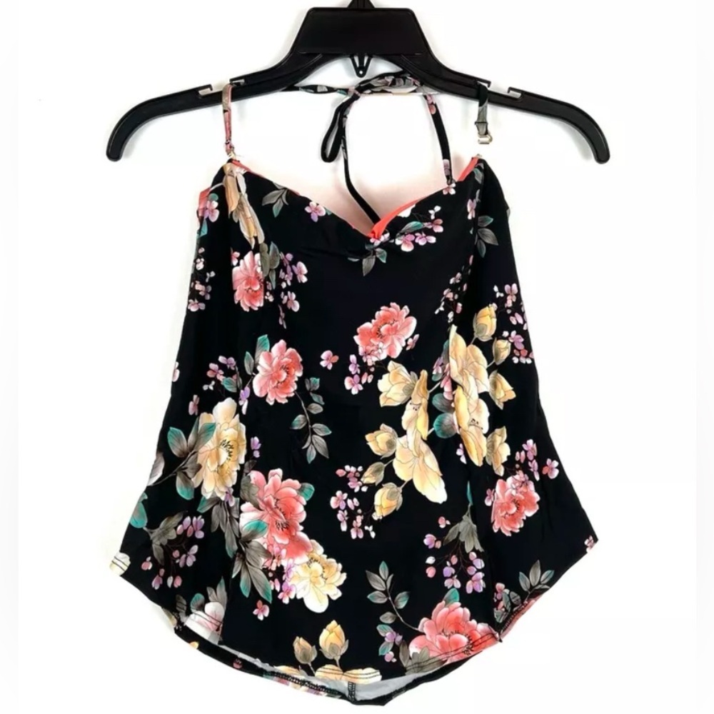 Becca Women’s Floral Tankini Top Size Large